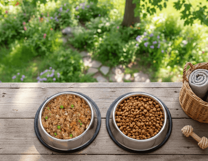 Frischgekochtes Hundefutter vs Trockenfutter