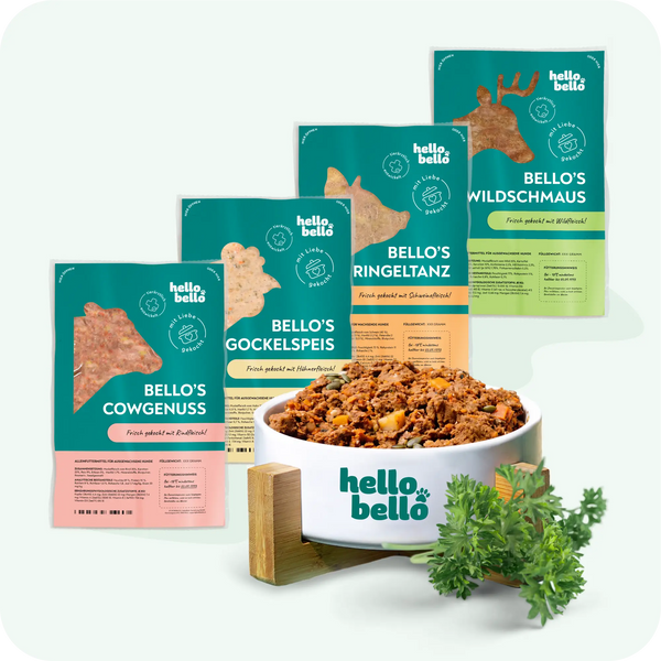 Nourriture fraîche pour un besoin énergétique de 324 kcal/jour